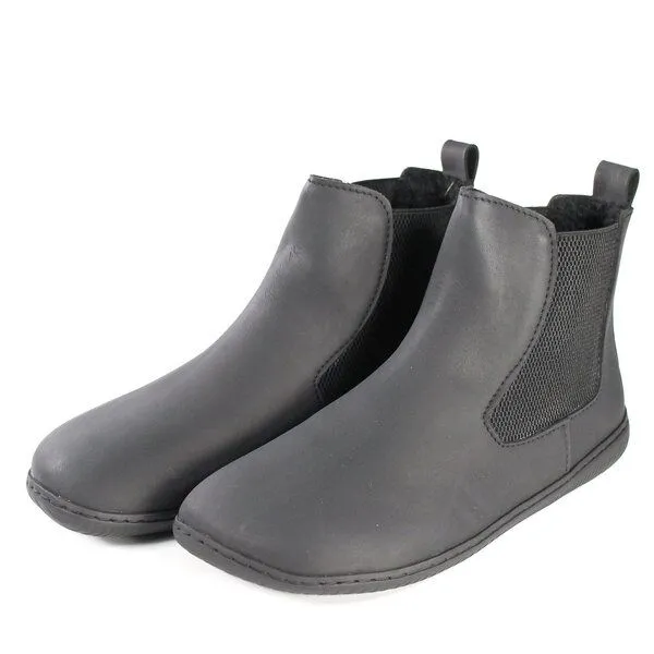 Fairticken Fairticken Gefütterte vegane Barefoot Chelsea Boots ABELA, Schwarz, – Produktbild 3 von 4
