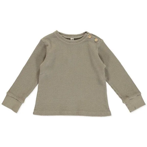PETER JO PETER JO Pullover aus Bio-Baumwolle Honigwabe Jasmine, Braun, – Produktbild 1 von 3