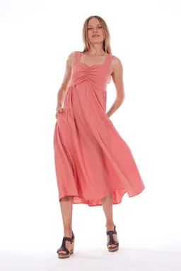 RAVENS VIEW IBIZA RAVENS VIEW IBIZA Damen vegan Kleid Audrey Clay Rot – Produktbild 1 von 1