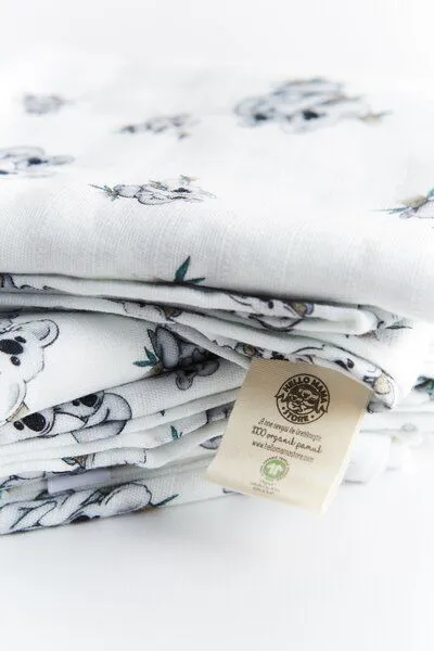 Hello Mama Hello Mama Bio Mulltuch Koala 120cm x 120cm – Produktbild 2 von 4