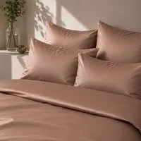 Mary Rose® Mary Rose® Satin Bettwäsche, 100% Bio Baumwolle (GOTS zertifiziert), Taupe, – Produktbild 1 von 1