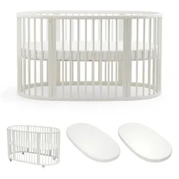 Stokke Stokke Sleepi Betten-Set mit Matratze und Spannbettlaken - White - White – Produktbild 1 von 1