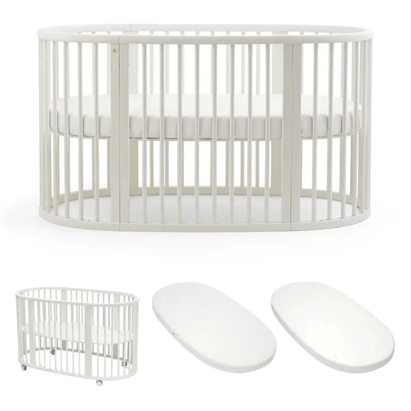 Stokke Stokke Sleepi Betten-Set mit Matratze und Spannbettlaken - White - White, White - white, – Produktbild 1 von 1