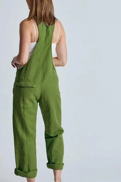 Flax and Loom Flax and Loom Leinen Latzhose Mary Lou, Spring green (grün), – Produktbild 6 von 6