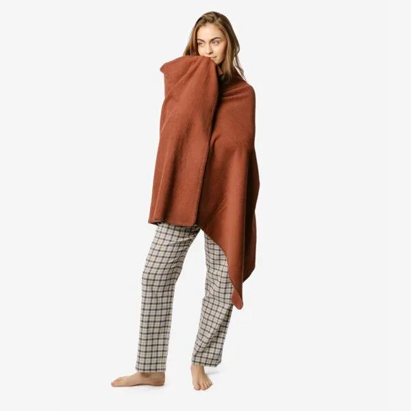 Living Crafts Living Crafts Fleece-Plaid - Cambridge, Maroon (rot), – Produktbild 2 von 3