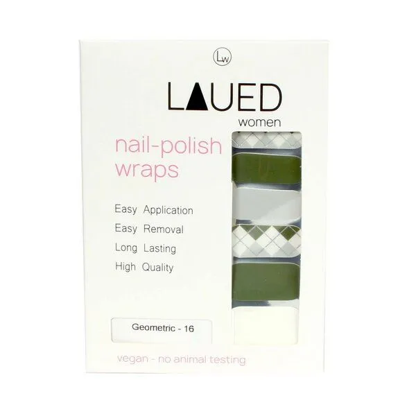 Vargu Vargu LAUED vegane Nagelfolien textile fusion, Geometric, – Produktbild 3 von 4