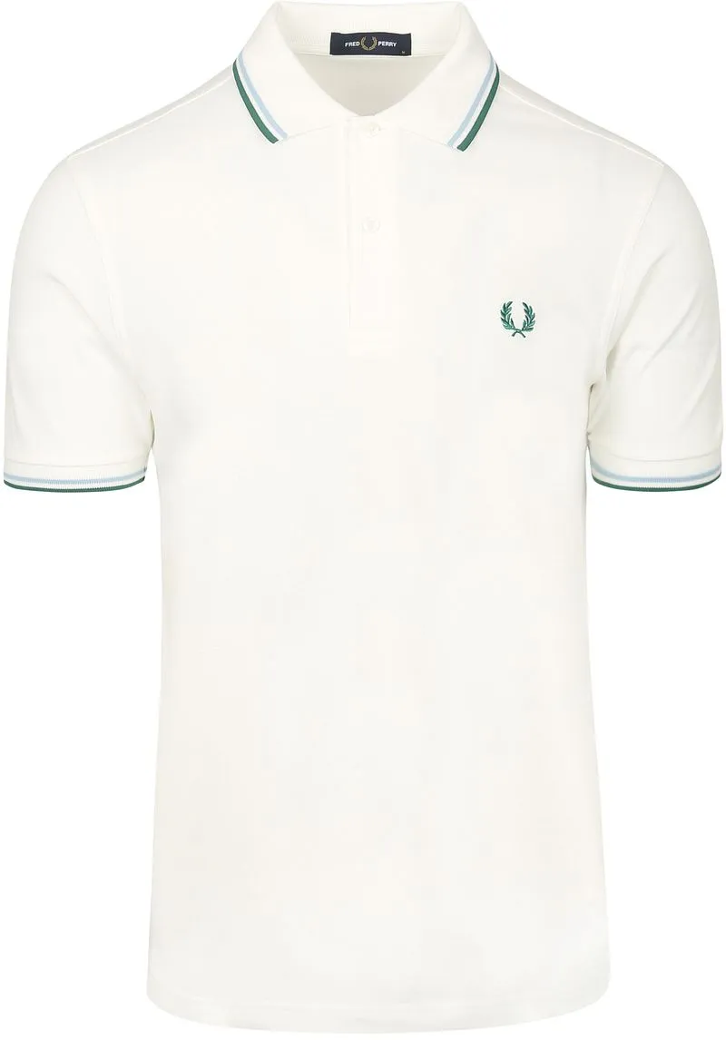 Fred Perry Fred Perry Polo Twin Tipped M3600 Weiß Z52 - Größe S, Weiß, – Produktbild 1 von 5