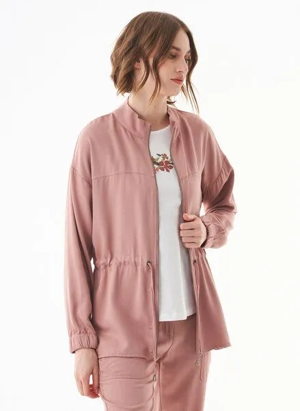 ORGANICATION ORGANICATION Jacke aus LENZING ECOVERO, Rosa(misty rose), – Produktbild 3 von 4