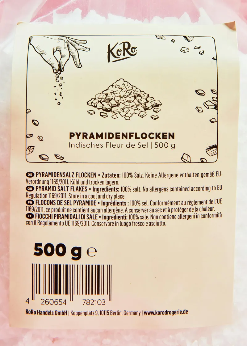 KoRo Pyramidensalz 12 x 500 g – Produktbild 3 von 5