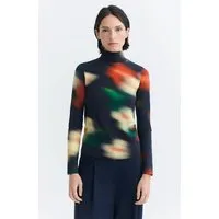 thinking mu Thinking MU Damen vegan Top Ellen Bloom, Blau, – Produktbild 1 von 1