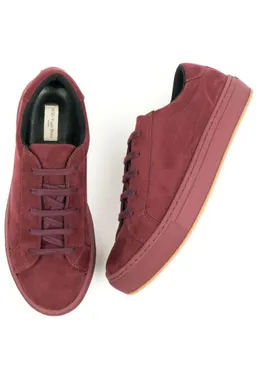Will's Vegan Store Will's Vegan Store Damen vegan Sneaker Vegan Wildleder Dunkelrot – Produktbild 1 von 1