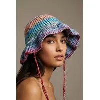 KnitToChange KnitToChange Handgehäkelte Bucket Hat aus Baumwolle – Multicolor – Produktbild 1 von 1