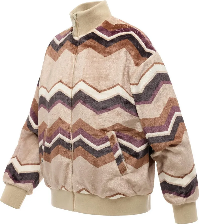 ragwear ragwear Outdoorjacke Tills Print Y Kuschelige Damen Jacke mit Allover-Print, Braun, – Produktbild 3 von 5