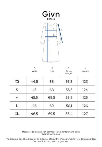 Givn Berlin Givn Berlin Tailliertes Kleid GBNATALINA aus LENZING ECOVERO mit dekorativen Falten, Blue / light pink, – Produktbild 1 von 4