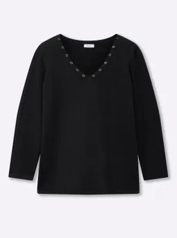 sheego Pullover schwarz – Produktbild 1 von 1