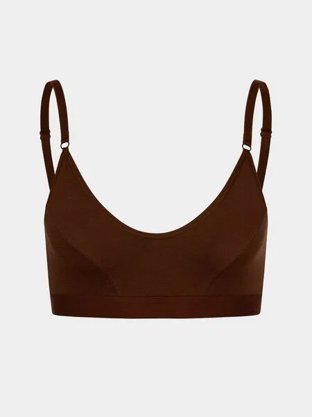 erlich textil erlich textil Edith bügelloses Bustier aus weichem Modal, Umbra, – Produktbild 5 von 7