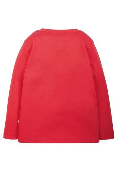Frugi Frugi Langarm-Shirt Wolf und Regenbogen Adventure Applique Top – Produktbild 2 von 3