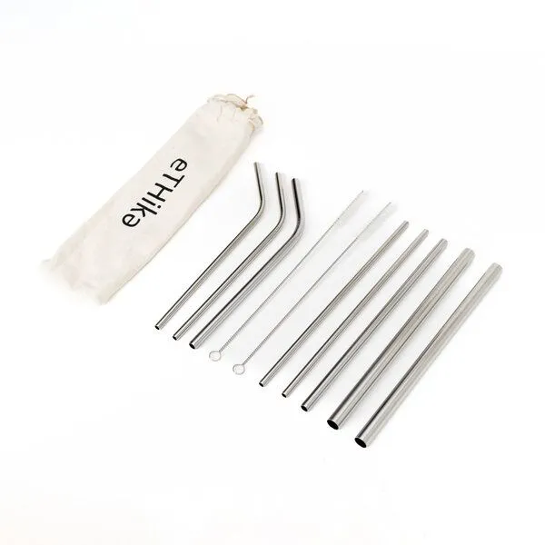 eTHikǝ eTHikǝ Edelstahl-Strohhalme im 7er-Pack – Produktbild 4 von 5