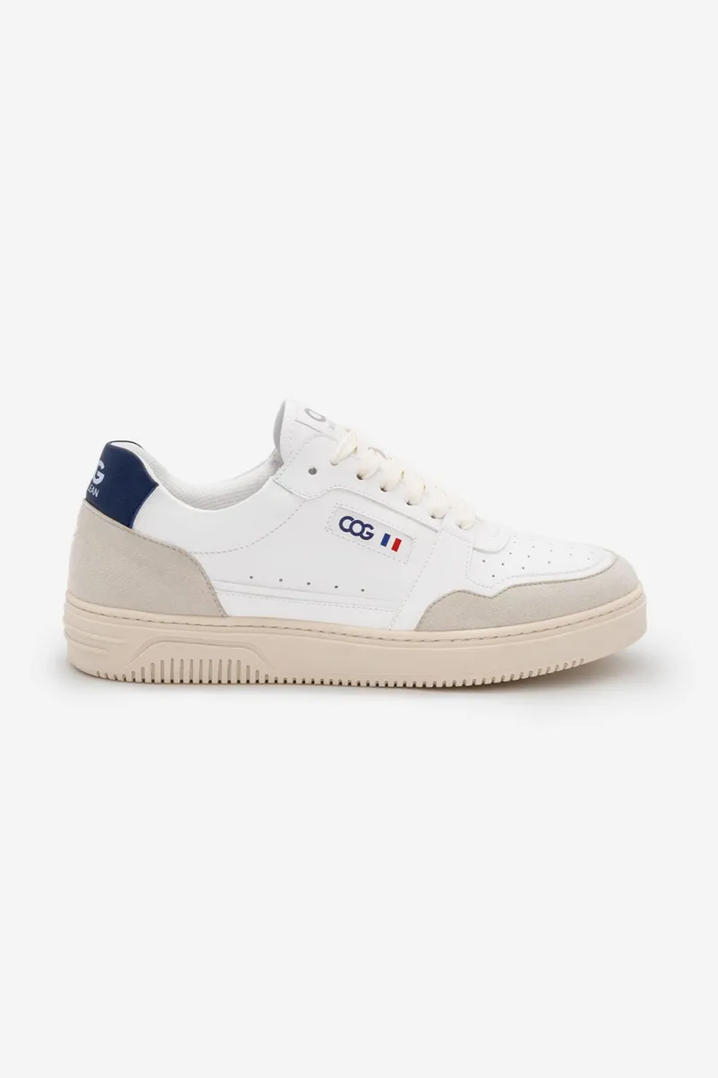 COG COG Herren vegan Sneaker Able Beige Blau Marine, Weiß, – Produktbild 2 von 2