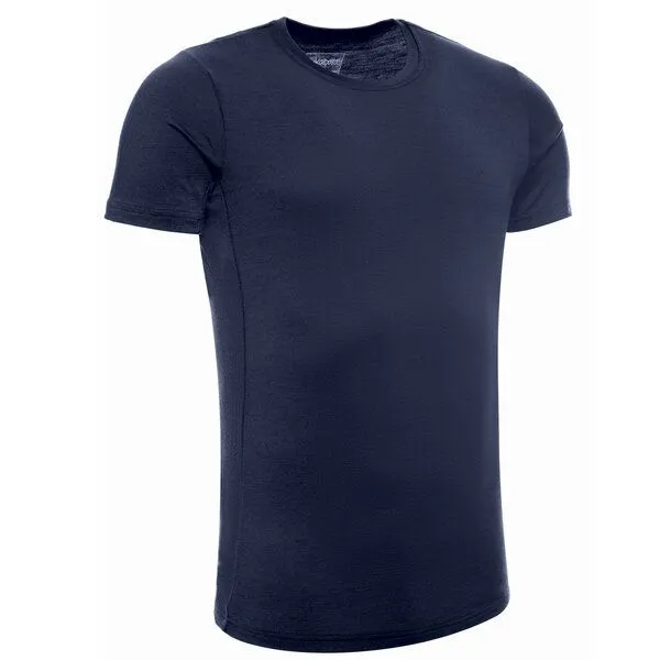 Kaipara - Merino Sportswear Kaipara - Merino Sportswear Merino kurzarm Unterhemd Herren Slimfit 200, Blau, – Produktbild 2 von 2