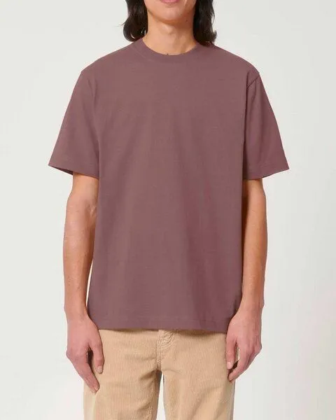 YTWOO YTWOO Sehr dickes Unisex T-Shirt | 240 g/qm | Top Premium Bio-Baumwolle, Purple, – Produktbild 3 von 4