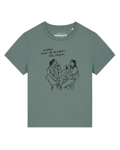watapparel watapparel T-Shirt Frauen Magical Friends, Green bay, – Produktbild 1 von 2