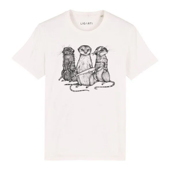 LIGARTI LIGARTI T-Shirt – Erdmann Gang, Cremeweiß, – Produktbild 1 von 5