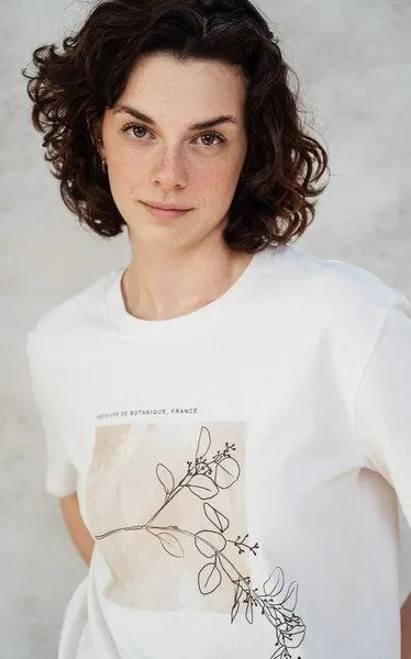 Kultgut Kultgut Artdesign - Shirt aus recycelter Biobaumwolle / Archive de Botanique, Natur, – Produktbild 1 von 4