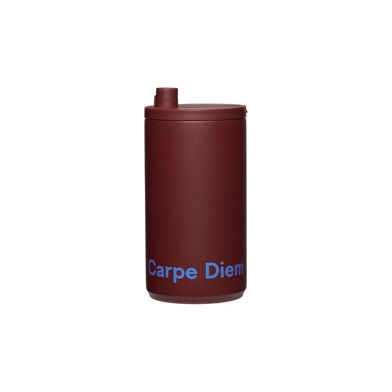 Design Letters Reisebecher 350ml – Burgund, Carpe Diem – Produktbild 1 von 1