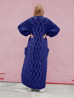 PANAPUFA PANAPUFA lange Strickjacke aus Merinowolle – Produktbild 1 von 1