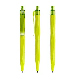 prodir prodir® Druckkugelschreiber QS20 Soft Touch PRT Push, blaue Mine, gelbgrün – Produktbild 1 von 1