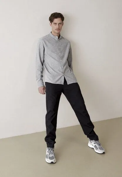 Givn Berlin Givn Berlin Flanell-Hemd Wes Mid, Grey, – Produktbild 4 von 4