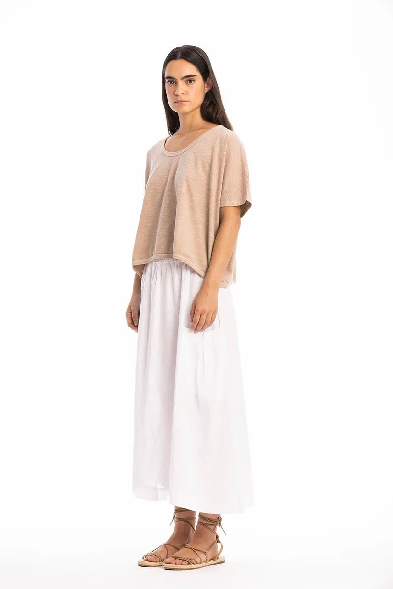 RAVENS VIEW IBIZA RAVENS VIEW IBIZA Damen vegan Top Square Taupe Braun, Hellbraun, – Produktbild 1 von 2