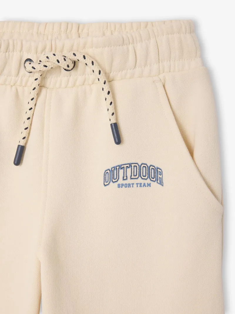 Vertbaudet Kinder Jogginghose mit Dehnbund & Kordel OUTDOOR, Wollweiß, – Produktbild 2 von 2