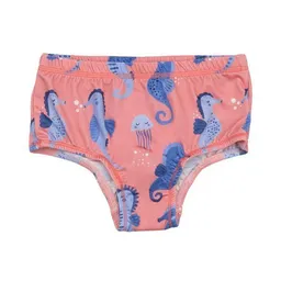 Walkiddy Badeanzug Baby - Pink "Blue Seahorses" Walkiddy, Bio-Baumwolle, Nachhaltig, GOTS-zertifiziert, Kinder, Umweltfreundlich, Allergikerfreundlich – Produktbild 1 von 1