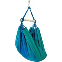 HängemattenGlück Anjo Kinderhängesitz azur 80 x 120 cm Tuchfläche – Produktbild 1 von 1