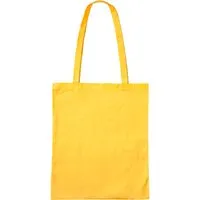 Memo Baumwoll-Tragetaschen,gelb 38x42 cm mit zwei langen Henkeln – Produktbild 1 von 1