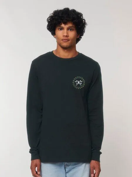 Zeachild Zeachild Tribal Longsleeve Unisex Biobaumwolle, Schwarz, – Produktbild 1 von 4