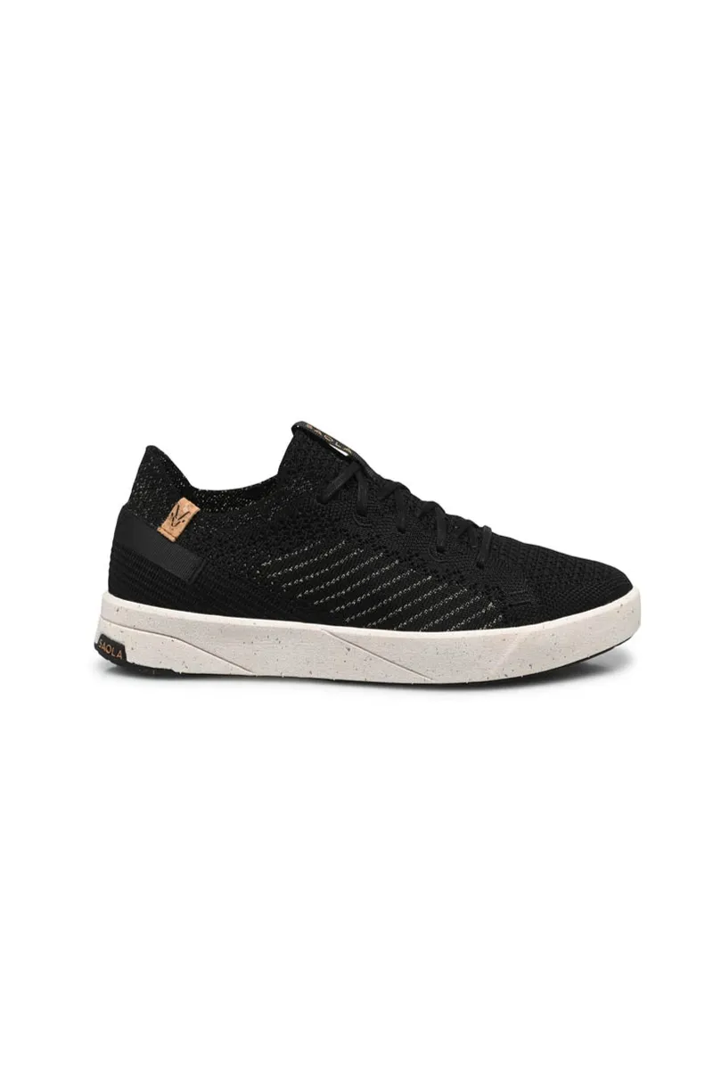 SAOLA SAOLA Damen vegan Sneaker Damen Cannon Knit 3 Schwarz Gold, Schwarz, – Produktbild 1 von 2