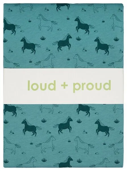 loud + proud loud + proud Kinder Jersey Bettwäsche-Set 100 x 135cm, GOTS-zertifiziert, Topaz(petrol), – Produktbild 4 von 4