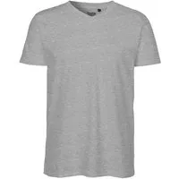 Neutral 3FREUNDE Neutral® - 3FREUNDE Männer T-Shirt V-Ausschnitt, Hellgrau, – Produktbild 1 von 1