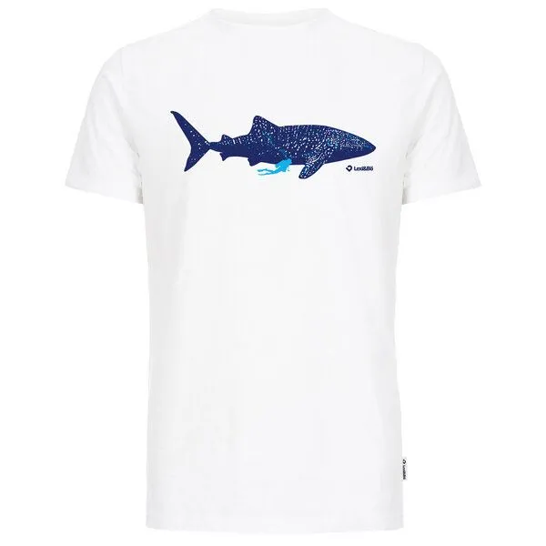 Lexi&Bö Lexi&Bö Whale Shark T-Shirt Herren, Weiss, – Produktbild 4 von 4