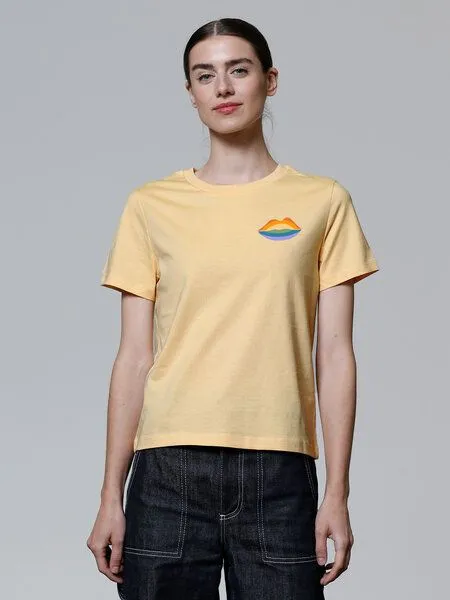 watapparel watapparel T-Shirt Frauen Kuss Kuss, Nispero, – Produktbild 2 von 4