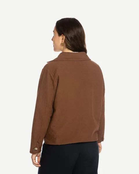 MATONA Matona Gesteppte Jacke | Quilted Jacket | aus recycelter Baumwolle, Fudge, – Produktbild 2 von 4