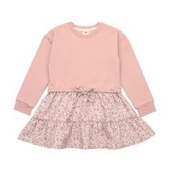Walkiddy Walkiddy Mini Cottons Bio-Sweat Dress Rosa - Stilvolles & Hypoallergenes Kleid für Kinder – Produktbild 1 von 1