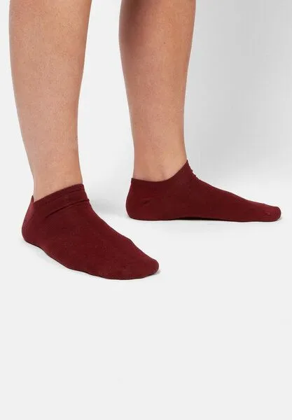 DillySocks DillySocks Sneakersocken „One Color Shorties“, Wine red, – Produktbild 1 von 4