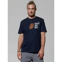 watapparel watapparel T-Shirt Unisex Roses are red, French navy, – Produktbild 1 von 1