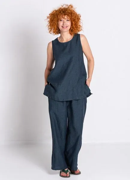 Heidekönigin Heidekönigin Leinen Longtop Delavé, Blau, – Produktbild 2 von 3
