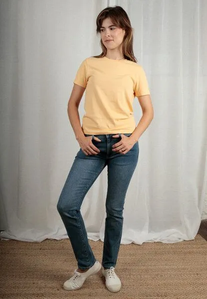 TORLAND TORLAND Damen T-Shirt ELLA PREMIUM, Orange (nispero), – Produktbild 3 von 4