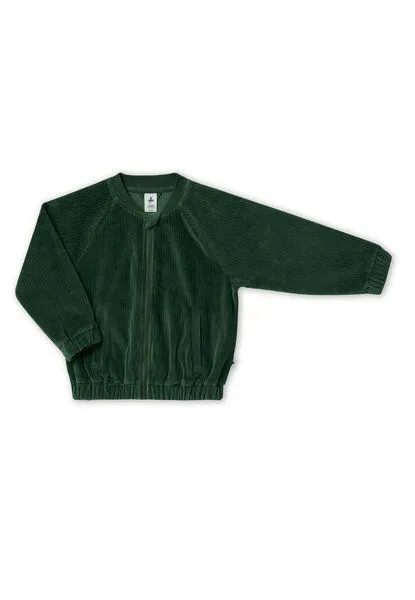 Leela Cotton Leela Cotton Kinder Cord Baseballjacke 100% Bio Baumwolle, Tannennadel, – Produktbild 1 von 3